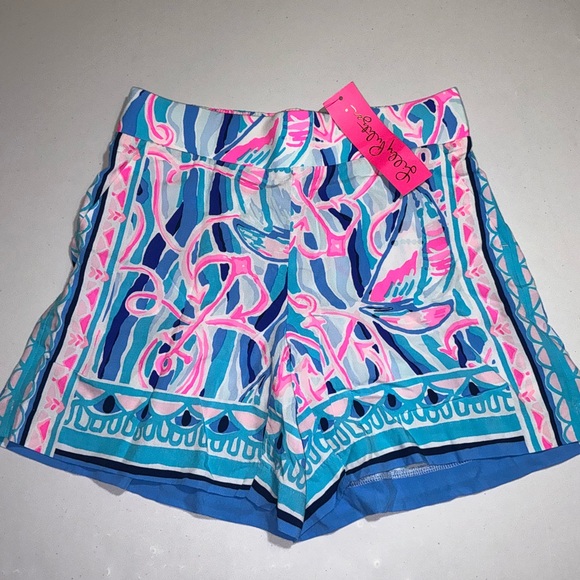Lilly Pulitzer NWT Neilah Shorts Reel Nauti $78 - Picture 8 of 13